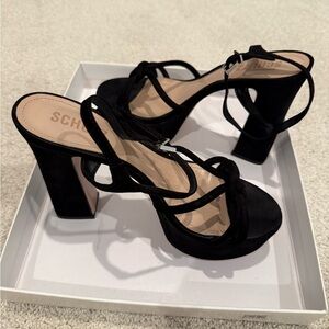 SCHUTZ Black Platform Heels